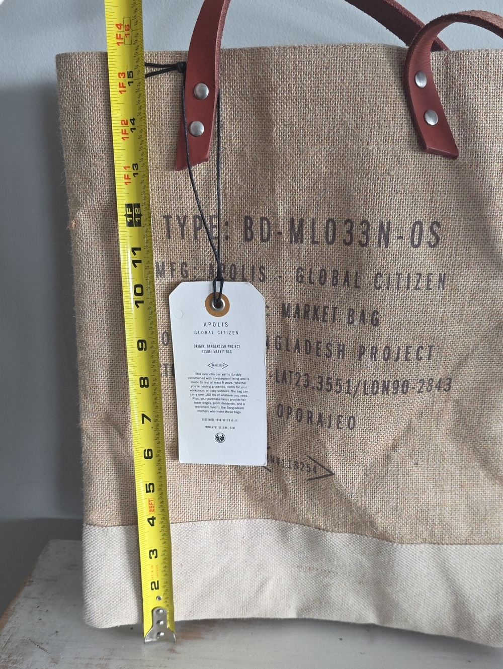 NWT Apolis Market Bag - Picture 12 of 13